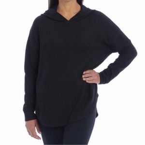 NWT Chaser Waffle Thermal Hoodie Black Size S